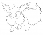 Printable flareon pokemon coloring pages