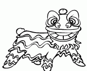 Printable lion dance free chinese new year scfb1 coloring pages