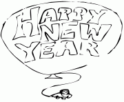 Printable New Year coloring pages