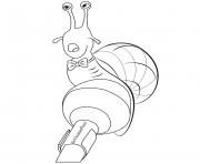 Printable Singing Snail from Sing coloring pages