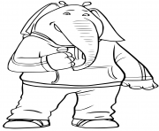 Printable Elephant from Sing 2016 coloring pages