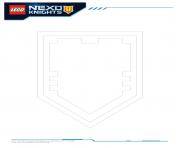 Printable Lego Nexo Knights Shields 8 coloring pages