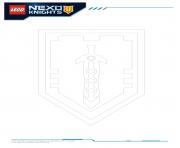 Printable Lego Nexo Knights Shields 7 coloring pages