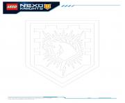 Printable Lego Nexo Knights Shields 2 coloring pages