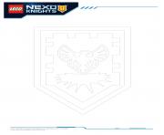 Printable Lego Nexo Knights Shields 3 coloring pages