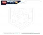 Printable Lego Nexo Knights Shields 6 coloring pages