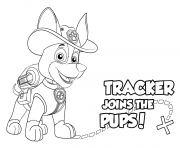 Printable paw patrol tracker pups coloring pages