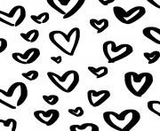 Printable printable wrapping paper Hearts by Maiko Nagao coloring pages