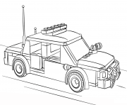 Printable lego police car coloring pages