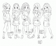 Printable lego friends girls coloring pages