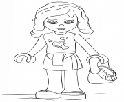 Printable lego friends olivia girl coloring pages
