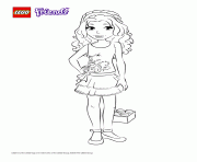 Printable lego friends girl coloring pages