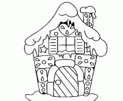 Printable Gingerbread House 5 coloring pages