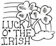 Printable lucky saint patricks day coloring pages