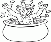Printable st patricks day dollars coloring pages