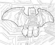 Printable lego batman fly coloring pages