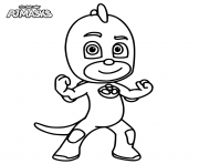 Printable Colour in Gekko from PJ Masks coloring pages