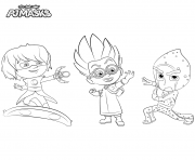 Printable Villains PJ Masks coloring pages