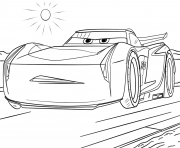 Printable jackson storm from cars 3 disney coloring pages