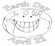 Printable earth day april 22 coloring pages