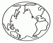 Printable earth for kids coloring pages