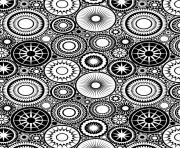 Printable advanced patterns circles adult zen coloring pages