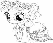 Printable sweetie belle my little pony coloring pages