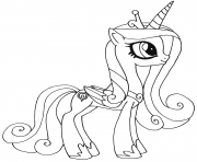 Printable princess candance my little pony coloring pages