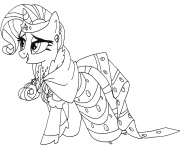Printable rarity my little pony coloring pages