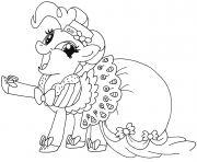 Printable happy pinkie pie my little pony coloring pages