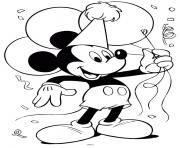 Printable micky mouse with ballons disney coloring pages