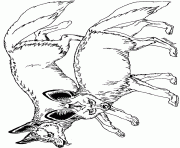 Printable on noahs ark coloring mural bat eared fox by jan brett coloring pages