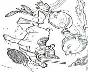 Printable okinawa 1 coloring page by jan brett coloring pages