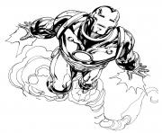 Printable iron man 130 superheros coloring pages