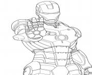 Printable iron man 3 superheros coloring pages