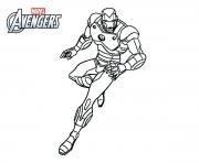Printable iron man avengers superheros coloring pages