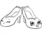 Printable Season 7 Pretty Shopkins Shoes Royale Colouring Pages coloring pages