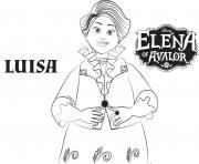 Printable Elena Of Avalor Luisa Disney coloring pages