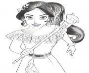 Printable elena of avalor disney coloring pages