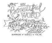 Printable free beautiful word quotes coloring pages