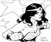 Printable wonder woman by david hahn and steve liber coloring pages