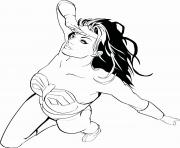 Printable wonder woman is looking for superman adult coloring pages