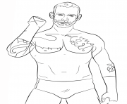 wwe cm punk coloring page