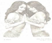 Printable bella twins coloring pages