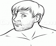 Printable dean ambrose wwe coloring pages