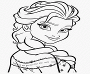 Printable Elsa Frozen Coloring sheet coloring pages