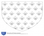 Printable coat of arms of french kings coloring pages