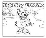 Printable daisy duck disney coloring pages