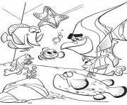 Printable talk with friends finding nemo coloring pages