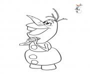 Printable olaf waiting for christmas frozen coloring pages